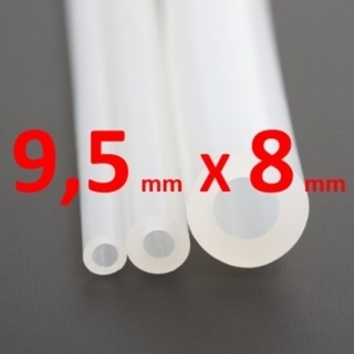 M. TUBO SILICONA ATOX. TRANSL. 60 SHº (±5) Øe 9,5mm X Øi 8mm
