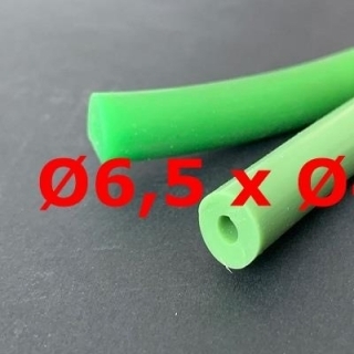 M.  TUYAU SILICONE VERT ALIMENTAIRE 60 SH° (±5) Øe 6,5 mm X Øi 4 mm 