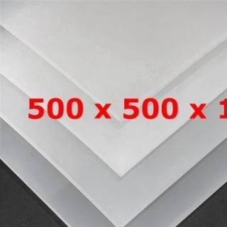 TRANSLUCENT SILICONE SHEET FOOD SAFE 40 SH° (±5) 500 mm X 500 mm X 1,5mm (±0,2) Thickness