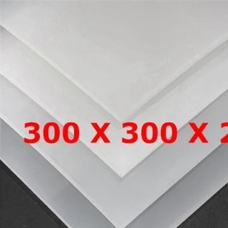 TRANSLUCENT SILICONE SHEET FOOD SAFE 60 SH° (±5) 300 mm X 300 mm X 2mm (±0,3) Thickness