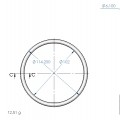 JUNTA TORICA SILICONA ATOX AZUL (RAL 5017 APROX) 60 SHÂ° (Â±5) MOL.96913R Ãe 114.2mm X Ãi 102 mm X 6.1