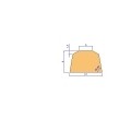 M. PERFIL SILICONA ATOX. 60 SHÂº (Â±5) HIL.566C + Tal. Ã 3,5 mm (12X8X3,5)