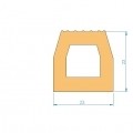 M. PERFIL SILICONA ATOX. BLANCA 50 SHÂº (Â±5) HIL. 2851E