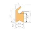  M. PERFIL SILICONA ATOX. TRANSLUCIDO 60 SHÂ°(Â±5) HIL. H551B