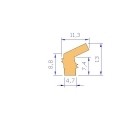 M. PERFIL SILICONA ATOX. TRANSLUCIDA 60 SHÂº (Â±5) HIL.607A