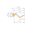 M. PERFIL SILICONA TRANSL. 70 SHÂº (Â±5) HIL.1426