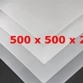 PLACA SILICONA ATOX. TRANSLUCIDA 60 SHº (±5) 500 mm X 500 mm X 25 mm Espesor