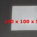 PLACA SILICONA ATOX. TRANSLUCIDA 60 SH° (±5) 100 mm X 100 mm X 5mm (±0,4) Espesor