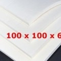 PLACA SILICONA ATOX. BLANCA 60 SH° (±5) 100 mm X 100 mm X 6mm (±0,4) Espesor