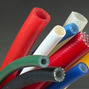 Reinforced silicone tubing
