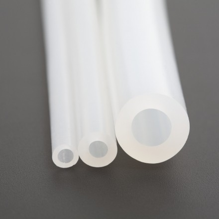 Manguera de silicona flexible caucho de silicona transparente 0,8mm x 1,9mm 16,4ft 1m 
