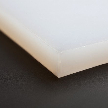 Silicone Rubber Mats (White, FDA, 60 Duro) - 600mm Wide x 1200mm Long