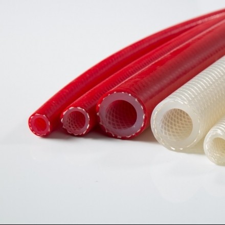 Flexible silicone hose Polyester braid 2 reinforcements