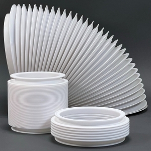 PTFE bellows and machining