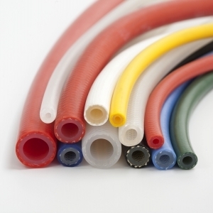 M. FIBERGLASS BRAID. SILICONE HOSE 70SH±5 TRANSPARENT SI-COATED TRANSPARENT Ø5MM X 2,5MM WALL ±0,3