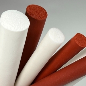 M. RED BRICK SPONGE SILICONE CORD DENS. 0,25 gr/cm³ Ø 15 mm C.S.