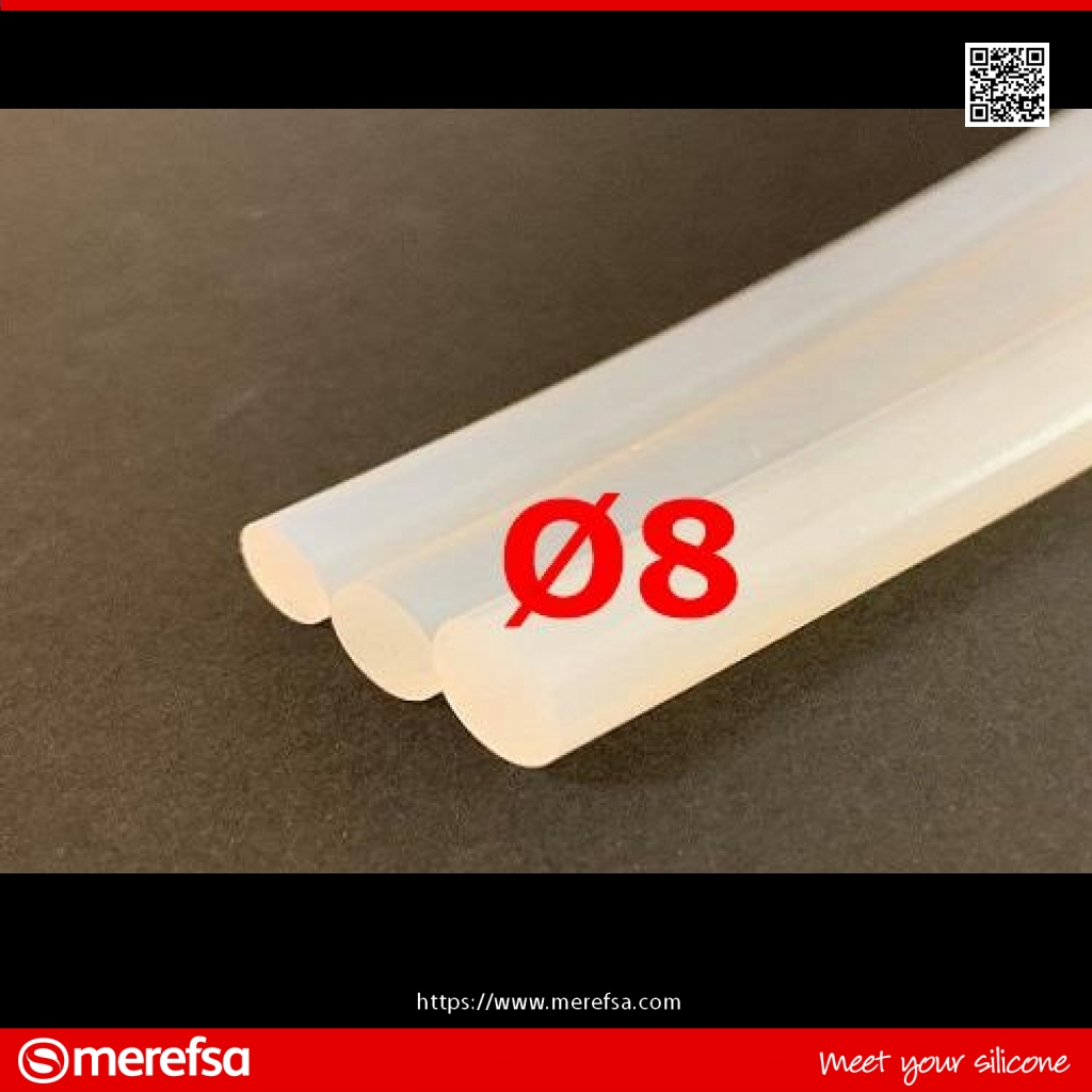 M. corde silicone translucide alimentaire 25 sh° (+5/-0) ø 17 mm
