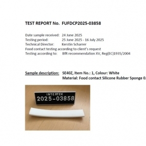 Merefsa certifie son silicone céllulaire conformément à la norme européenne CE 1935/2004 