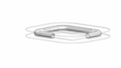 Inflatable board animation Inflatable board animation